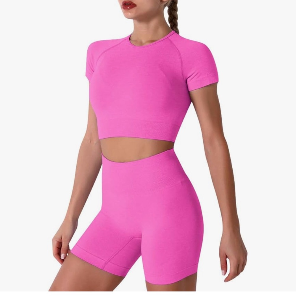 Hot pink Barbie work out set